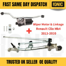 RENAULT CLIO MK4 FRONT WINDSCREEN WIPER MOTOR & LINKAGE 2013-2020 RHD
