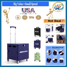 Purple Folding Utility Cart