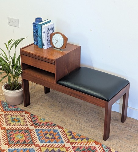 Vintage retro telephone table - retro,