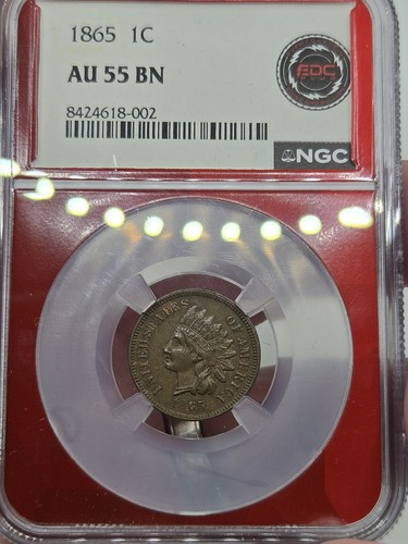 1865 indian head cent - cent, ngc