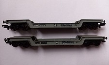 bachmann oo gauge bogie well wagons x 2