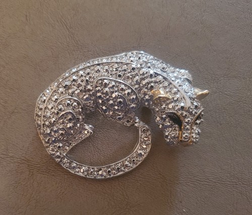 Vintage panther brooch - vintage,