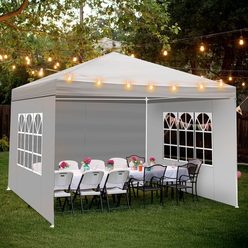 3x3m gazebo with side - with, panels