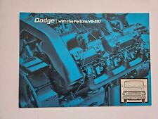 DODGE PERKINS V8 510 TRUCK SALES BROCHURE 1968
