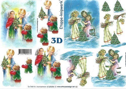 Christmas theme decoupage - theme,