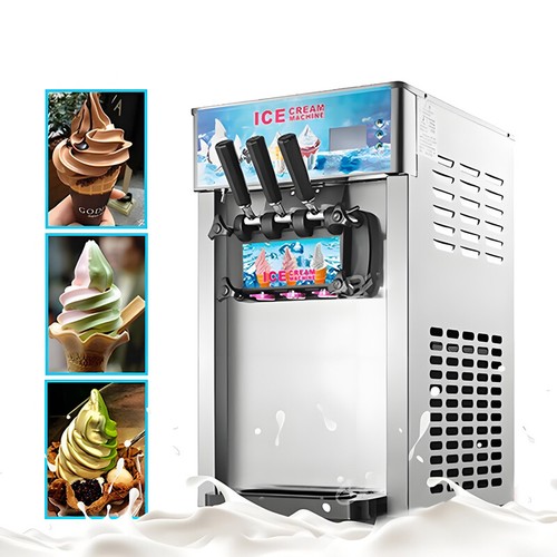Commercial soft ice cream - ice,