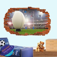 RUGBY BALL TRY PENALTY KICK 3D