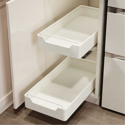 Pull out cabinet drawer - out,