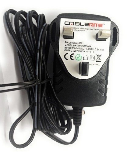 25v power adapter - charger, for