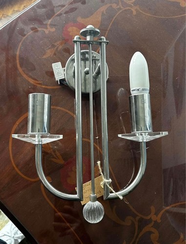 Double candle wall light