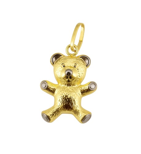 Pendant bear teddy gold 333 - gold,