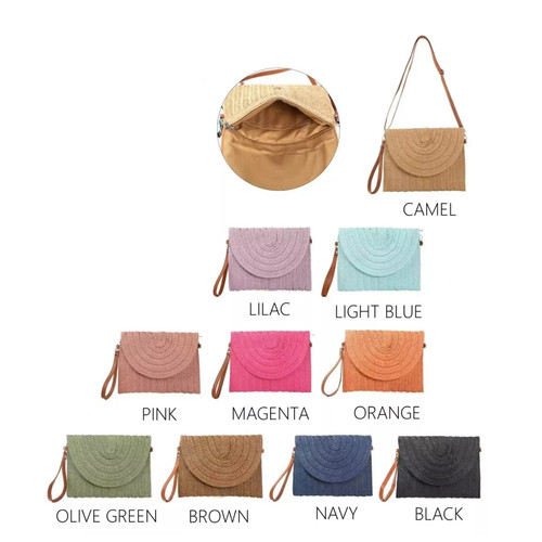Straw clutch bag women - ,women,