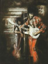 JIMI HENDRIX & RONNIE WOOD PAINTED BY RONNIE WOOD 2005 STUNNING HARDBACK PRINT