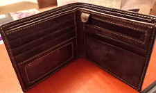 VISCONTI BROWN REAL LEATHER OILED TAN WALLET