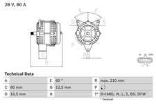 Bosch Generator For DAF 75 Cf