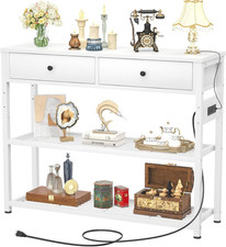 White Entryway Table with