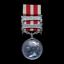 Indian Mutiny Medal 75th Stirlingshire Regiment DIED OF WOUNDS AT DELHI 1857