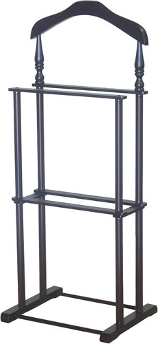 Wooden suit valet stand with - wooden,