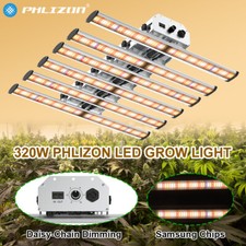 Phlizon New Full Spectrum 320 Watt LED Grow Light - Daisy Chain & Dimmable