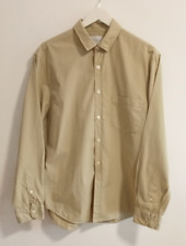 Nineteen Twenty Two Concept Store Mens Sage Beige 100% Cotton Shirt Size Medium