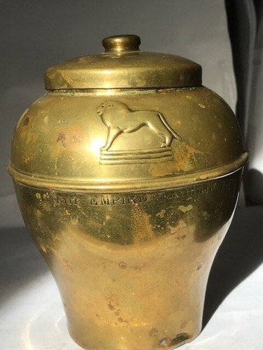 Lipton brass tea - brass, caddy