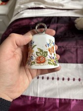 Aynsley Fine Bone China Bell   Beautiful Cottage Garden  Perfect 9 cm tall