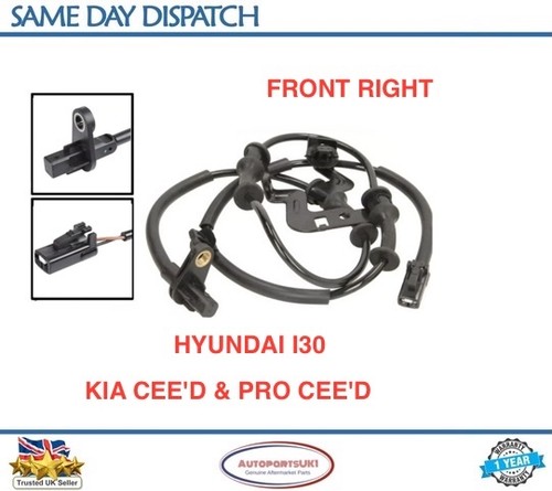 Front right abs sensor - front, for