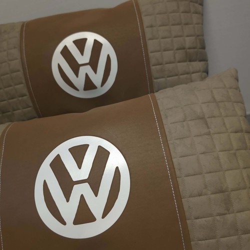 Faux leather cushion cover - vw,