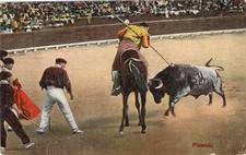 SPANISH BULL FIGHTING POSTCARD