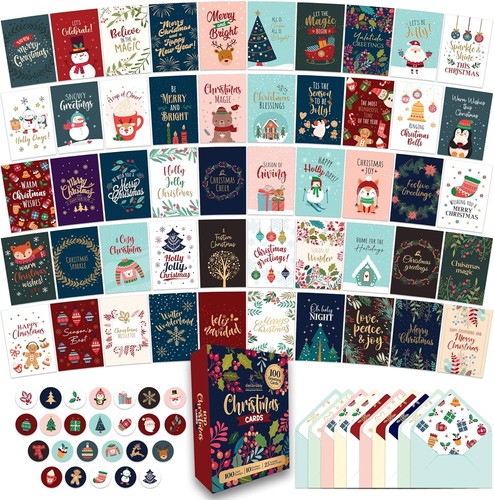 100 pack boxed christmas - pack,