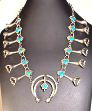 Squash blossom necklace - blossom, 18"