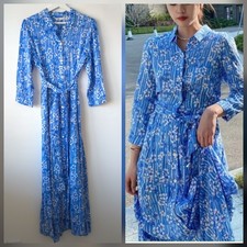 Zara Blue Floral Summer Dress