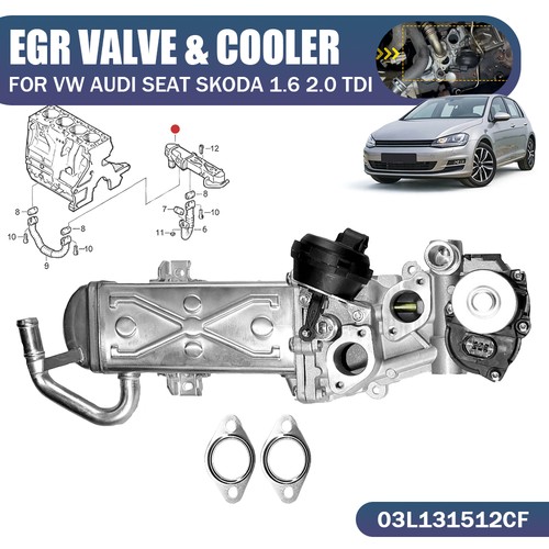 Egr valve cooler for vw - &,