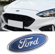 Ford Oval Badge Blue 115mm x 45mm Replacement Badge 4 1/2" Fits Ford Fiesta