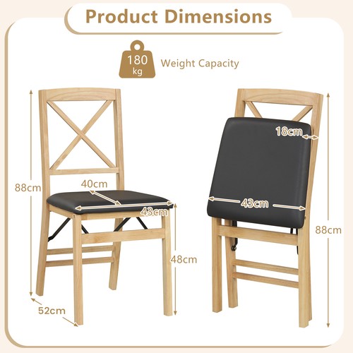 Pcs wooden dining side - 2,