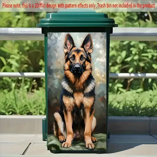 Wheelie bin sticker - sticker, german