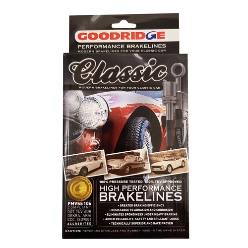 Goodridge classic black brake - classic,
