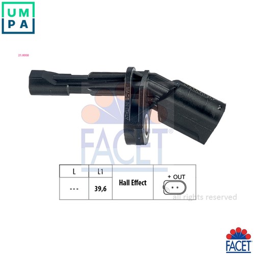 Sensor wheel speed - sensor, 21.0008