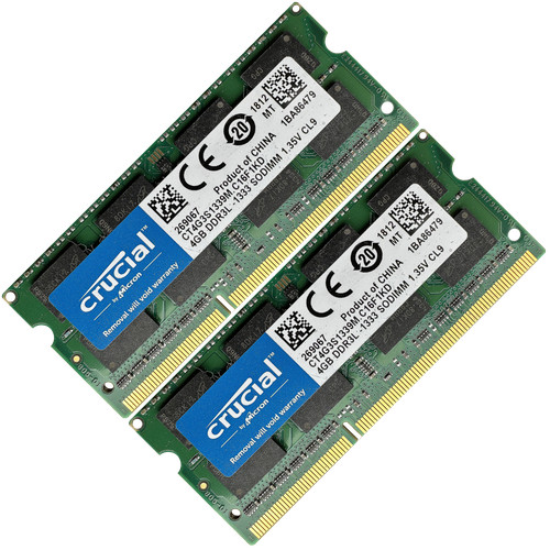 8gb memory ram pc3l 10600 - 8gb,