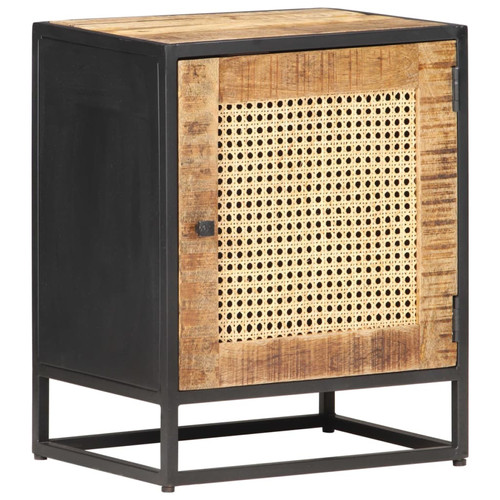 Bedside cabinet natural mango - bedside,