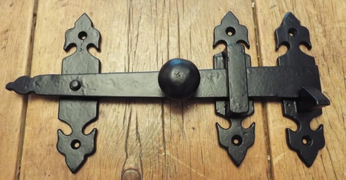 Iron latch large reclaimed - iron,