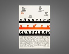 Original Vintage 1980s Baden-Württemberg Art Foundation Exhibition Poster