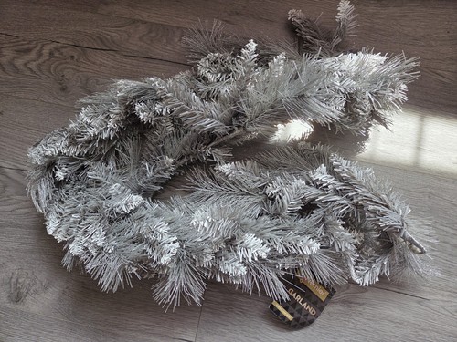 6ft frosted glitter - 6ft, garland