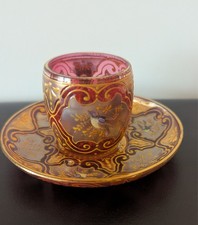 BOHEMIAN MOSER CRANBERRY GLASS