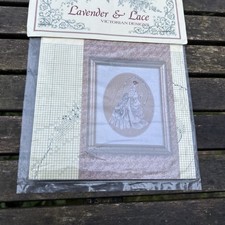 Lavender Lace Cross Stitch
