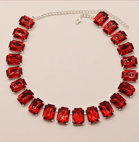 Paved red crystal iced out - paved,