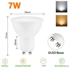 10-100x GU10 LED Bulbs 5W 7W
