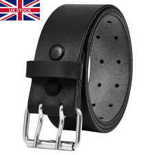 Mens Genuine Leather Double