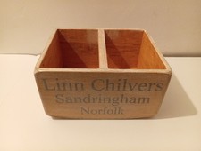 Flower Or Fruit Pick Wooden Box Linn Chilvers Sandringham Norfolk lavender 1932
