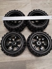 17mm Hex Pre-Glued RC Monster Truck Tires and Rims with Foam 150*80mm HobbyPark